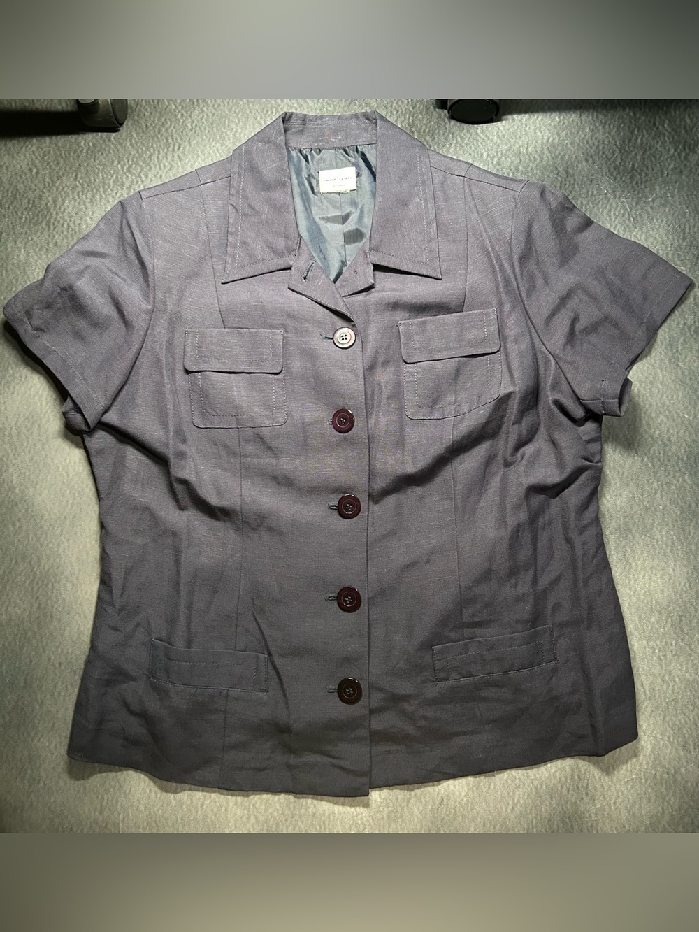 Emma & James Woman Linen Button-up Jacket Top